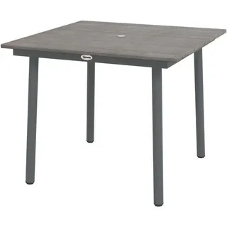 Rootz Garden Table - Outdoor Dining Table - Lounge Table - Weather Resistant - Modern Design - 90cm x 90cm x 75cm - Dark Gray - Dunkelgrau