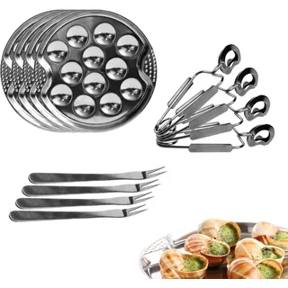 COOK CONCEPT Schnecken-Dienstprogramm, Silber, Einheitsgröße