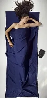 Cocoon TravelSheet Polyester Hüttenschlafsack (Wärmeleistung +3°C / Max. Körpergröße 190cm / Gewicht 0,29kg)) - STK - twilight blue