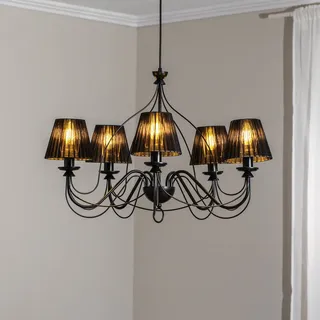Onli Kronleuchter Loris nero Schwarz max. 6 Watt