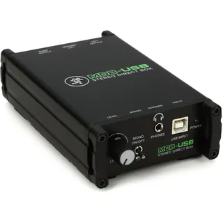 Mackie MDB-USB 2-Kanal-USB-DI-Box mit 24 Bit/96 kHz USB-Audio-Eingang, Kopfhörerausgang und Ground Lift