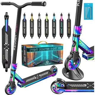 Kesser KESSER® Stunt Scooter X-Limit-Pro 360° Lenkung Funscooter Stuntscooter mit Ständer ABEC 9 Kugellagern, 110 mm PU Räder , Kickscooter Tretroller Cityroller Trick Roller für Kinder Erwachsene