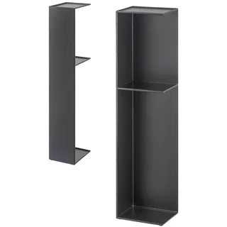 Yamazaki Badregal Schwarz, Metall, 13x70.5x17 cm, Badezimmer, Badezimmerregale, Badregale