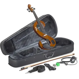 Stagg EVN 4/4 VBR Violinenset elektrisch mit HD Phone/Softcase violinburst