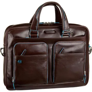 Piquadro Blue Square Computer Briefcase Mogano