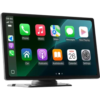 Vevor kabelloses Autoradio (228,6 mm) HD-Radio mit Touchscreen, kompatibel mit Apple CarPlay & Android Auto, CarPlay-Bildschirm mit Rückfahrkamera Sprachsteuerung Mirror Link Bluetooth GPS-Navigation