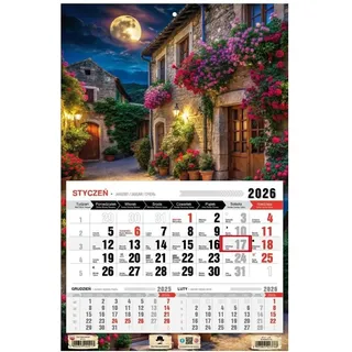 Kalendarz 2026 jednodzielny Romantico KTJ1 V46