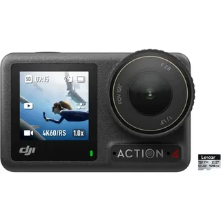 DJI Osmo Action 4 Standard Combo + Lexar Silver Plus microSDXC 128GB