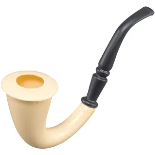 Bristol Novelty BA177 Sherlock Holmes Pfeife, Schwarz, Beige