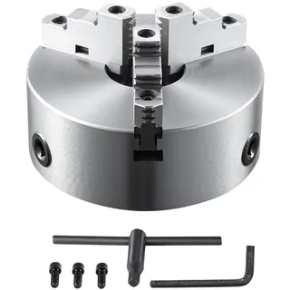 Vevor Drehbankfutter K11-200 200mm Dreibackenfutter HT300-Material 3 Backenfutter Spannbereich 4–200mm 3-Backen, 20Cr, ≥53HRC φ65mm Bohrung Spannfutter Drechselbank Selbstzentrierend