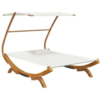 vidaXL Doppelliege 203 x 165 x 138 cm Creme