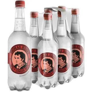 Thomas Henry Spicy Ginger Beer | das schärfste Ginger Beer | Premium-Mixer | für viele Drink-Kombinationen | 6 x 750ml Einweg