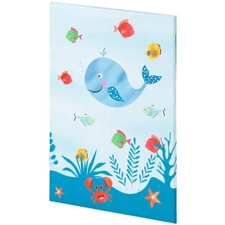 Rössler Kinder Briefpapier mit Umschlag | Geschenk für Mädchen und Jungen | Schreibset Kinder | Wal Motivpapier | Briefpapier Mädchen und Jungen | 185 x 260 x 9mm | 1 Stück | Motiv: Wal