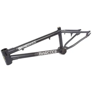 KHE BMX Rahmen Barcode schwarz Aluminium KHEBIKES EINHEITSFARBE 20"