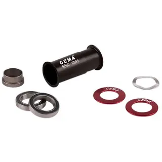 Cema Bb90-bb95 Stainless Steel Shimano Lagerschalen - Black - 90.5/95 mm