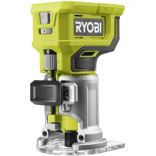 RYOBI RTR18-0 Akku-Oberfräse 18 V ONE+ mit LED-Leuchte, Tiefenanschlag, Parallelanschlag
