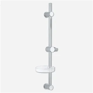 Euroshowers GmbH Duschstange Euroshowers Duschvorhang FlowFlexi 750 mm Duschstange Chrom, Wiederverwendung vorhandener Bohrlöcher möglich silberfarben