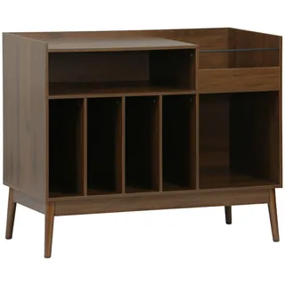 sweeek Vintage-Möbel für Schallplatten mit Holzdekor - sweeek
