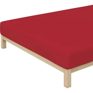 Baumwolle 140 x 200 - 160 x 220 cm red deep