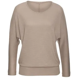 VIVANCE Langarmshirt Damen beige Gr.48/50