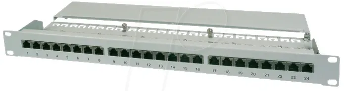 PATCHPANEL 6-24 - Patchpanel, 19", 24-Port, Cat.6, 1 HE