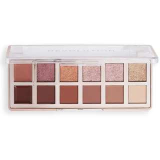 Makeup Revolution, Die Wahre Ikone Bronzene Lidschattenpalette, Creme, Matte & Schimmer-Finishes, 12 Mischbare Nuancen