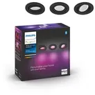 Hue Centura Recessed Spotlight Round - Black - 3-Pack