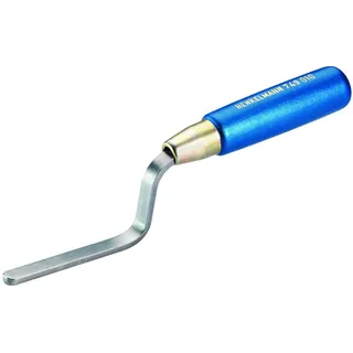 VELLEMAN Jung Henkelmann Stoßfugenkelle (Länge 100 mm, Stahl 10 mm, Kelle mit Holzgriff, Verfugungsarbeiten) 74901000
