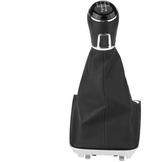 KSTE 5-Gang Getriebe Auto Stick Schaltknauf + Gamasche Boot-Abdeckung for Golf 7 MK7 2013-2017