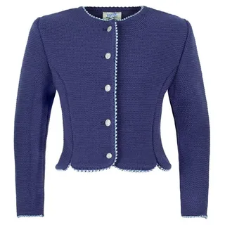 Isar-Trachten Strickjacke Isar-Trachten Kinder Strickjacke 'Amy' 47068, Mar blau