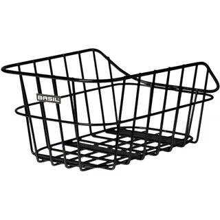 Basil Cento Hinterradkorb Aluminium schwarz