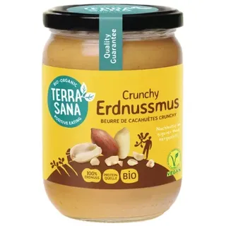 TerraSana Erdnussmus crunchy bio 500g