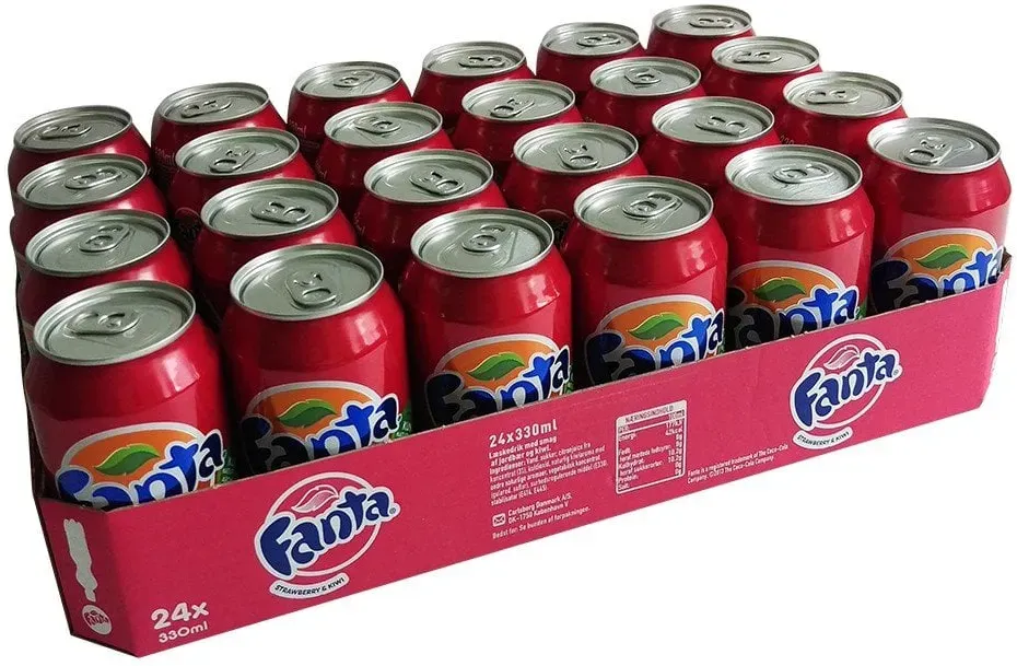 Fanta Strawberry & Kiwi 24x330ml - 24 x 0,33 L
