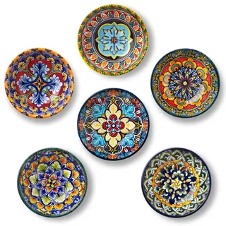 vancasso Keramik Dipschalen 6er-Set, SIMI 80ml Dipschälchen, Saucenschälchen, Tapas Schalen Set, dessertschalen, Snackschalen, kleine Schälchen für Dip, Sojasauce, Sushi, Snack, Dessert, Gewürz