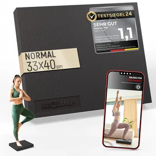 NEOLYMP Balance Pad – Balancekissen ideal für Stabilitätstraining, Gleichgewichtstrainer schwarz No Size