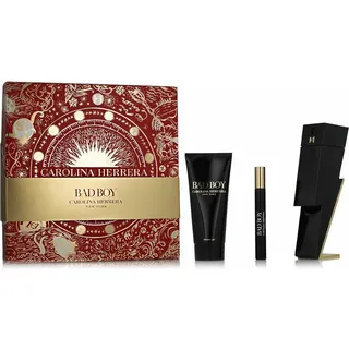 Carolina Herrera Bad Boy Eau de Toilette 100 ml + Eau de Toilette 10 ml + Duschgel 100 ml Geschenkset 2019