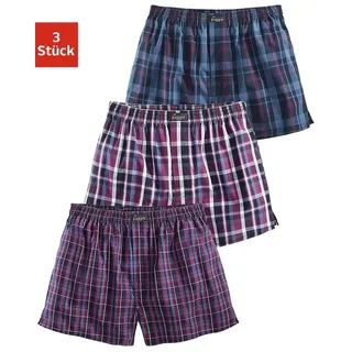 LE JOGGER Webboxer, (Packung, 3 St.), aus reiner Baumwol, Gr. 6, bunt, , 425693-6