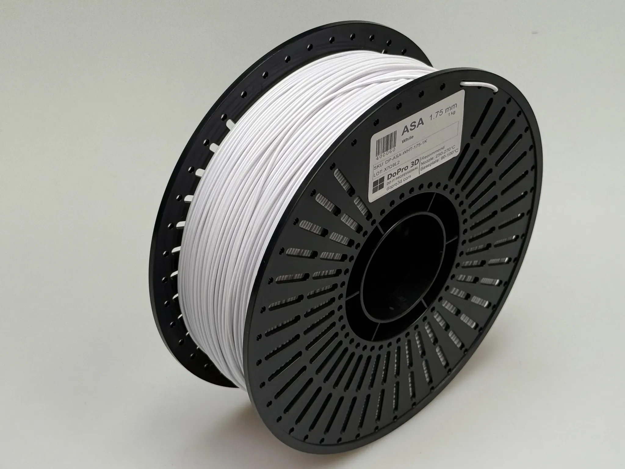 DoPro 3D ASA Filament Arctic White – Nexyl Class – 1,75 mm – 1,0 kg
