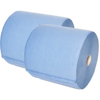 HALBIG 2-er Pack Putztuchrollen MINI 2-lagig TOP 22x36cm = Insgesamt 1000 Blatt