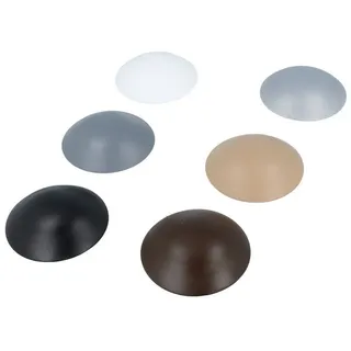 MS Beschläge Türstopper selbstklebend Wandtürstopper Wandschützer 40mm, Grau)