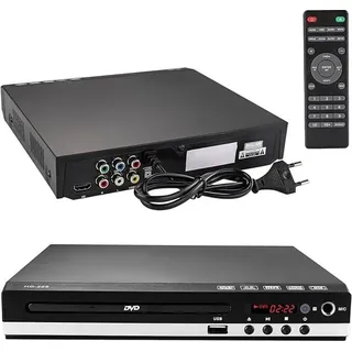Bedee DVD-Player für TV mit HDMI/AV Ausgang USB Eingang und Fehlerkorrektur 1080P Upscaling PAL/NTSC-System DVD CD-Player
