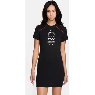 NIKE Damen Anzug W NSW DRESS SS FEMME SW, BLACK, L