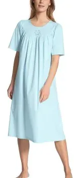 Calida Soft Cotton Nightshirt 34000 Hellblau Baumwolle Large Damen
