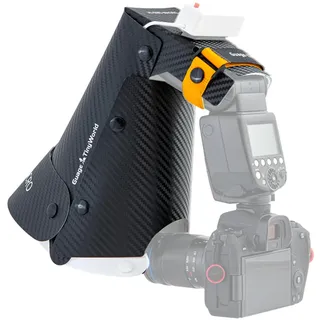 Guage Slimline Makro-Blitzdiffusor-Softbox – Kompakter Makro-Diffusor für Objektive unter 60mm, Faltbarer Softbox-Blitz für Makrofotografie, Blumen, Insekten & Details(Slim Version)