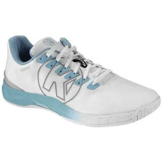 Kempa Damen Handballschuhe Attack Pro 2.0 W Game Changer weiß|blau|grün 39.5 (UK 6.5)
