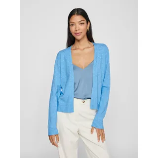 VILA Strickjacke Blissful Blue / Light Melange - M
