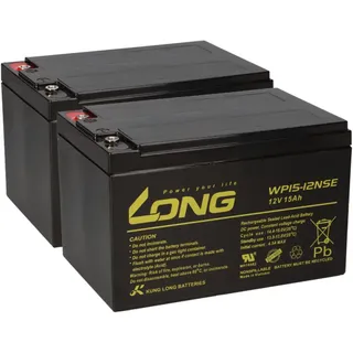 KungLong Akku kompatibel 24V 15Ah (2x12V 15Ah) E-Scooter E-Roller