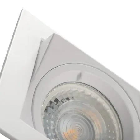 Einbaustrahler ALREN eckig Einbau-Downlight für GU10 oder GU5.3 weiß Kanlux 26753