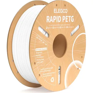 Rapid PETG Filament 1.75Mm Weiß 1KG, High Speed 30-600Mm/S 3D Drucker Filament M