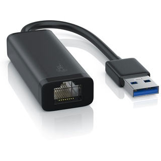 CSL Netzwerkadapter USB 3.0 Typ A Stecker auf RJ-45 Gigabit Ethernet Buchse, externe Netzwerkkarte